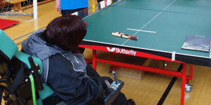 Children playing Table Cricket
